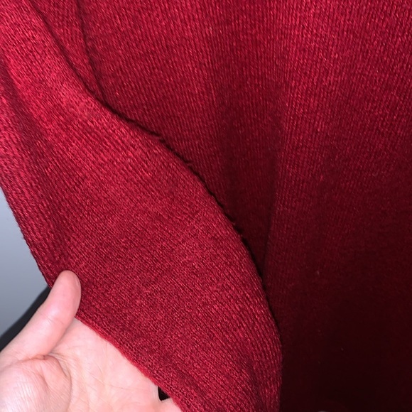 [S] F21 Red Hooded Cardigan - Picture 8 of 11